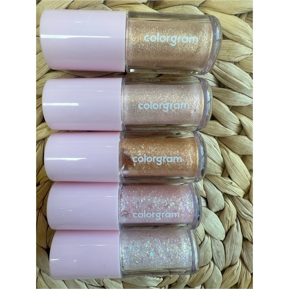 NIB Colorgram Milk Bling Shadow - Rose Gold & Iridescent Set (K-Beauty) - Picture 7 of 10